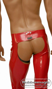 Herren-Latex Chaps