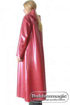 Preview: Latex raglan coat with hood Preview: Latex raglan coat with hood