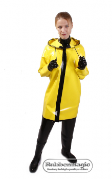 latex rain jacket with hood,rain jacket,latex jacket,rubber,Rubbermagic
