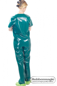 Latex-OP-Hose,Latex-Klinikbekleidung,Arzthose,Rubbermagic,Latex-Klinik