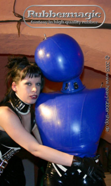 Inflatable latex bondage jacket