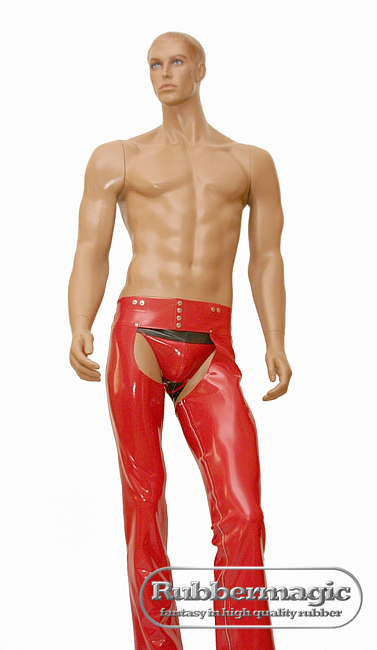 Herren-Latex Chaps