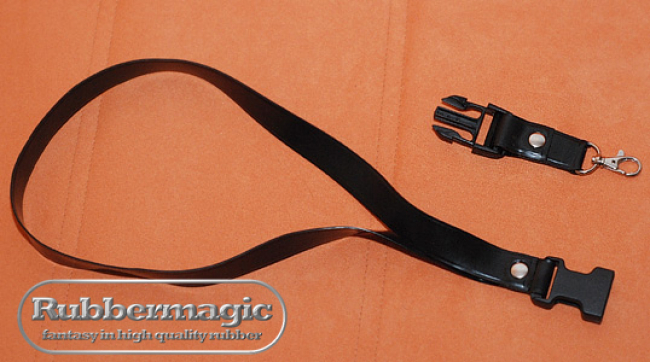 Latex lanyard keychain
