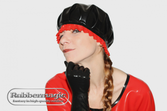 Latex Frills Hood