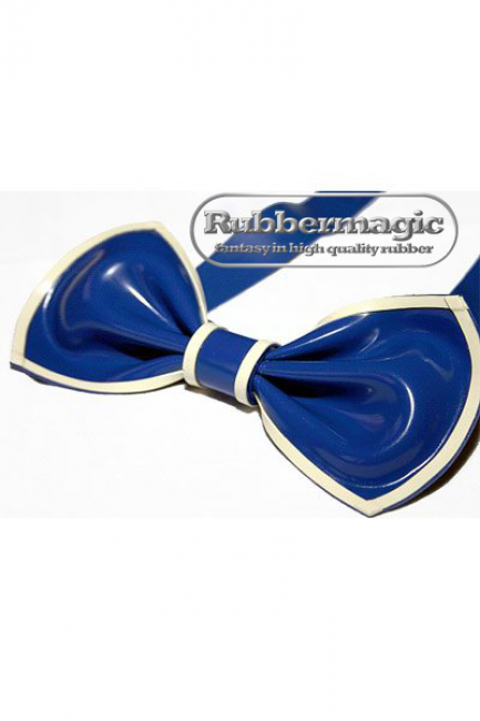 Latex bow tie and garter,rubber store Dresden,Rubbermagic