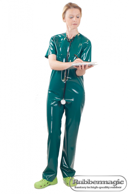 Latex-OP-Hose,Latex-Klinikbekleidung,Arzthose,Rubbermagic,Latex-Klinik