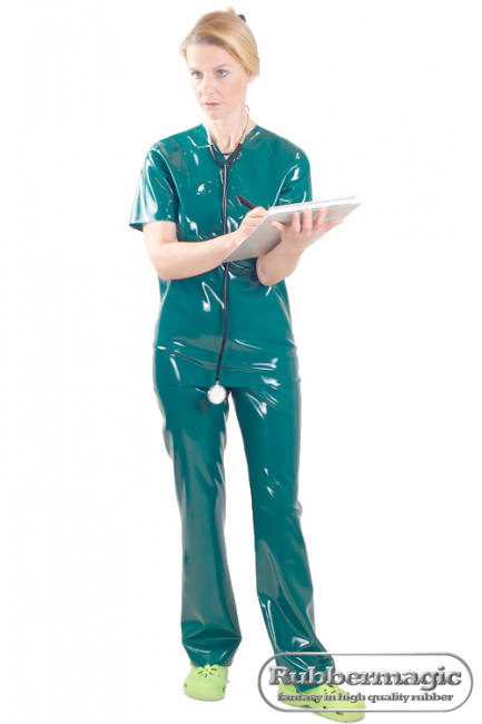 Latex-OP-Hose,Latex-Klinikbekleidung,Arzthose,Rubbermagic,Latex-Klinik